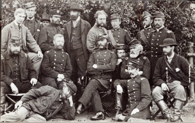 General Marcy and friends at Camp Winfield Scott, near Yorktown by James F. Gibson